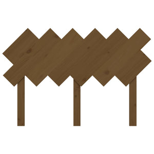 vidaXL Tête de lit Bois de pin massif marron miel 122,5x3x80,5 cm