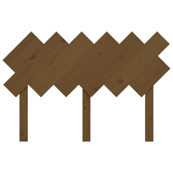 vidaXL Tête de lit Bois de pin massif marron miel 122,5x3x80,5 cm