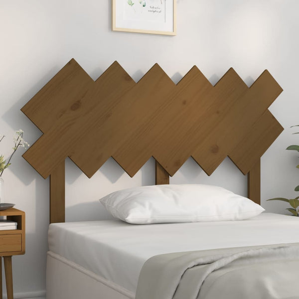 vidaXL Tête de lit Bois de pin massif marron miel 122,5x3x80,5 cm