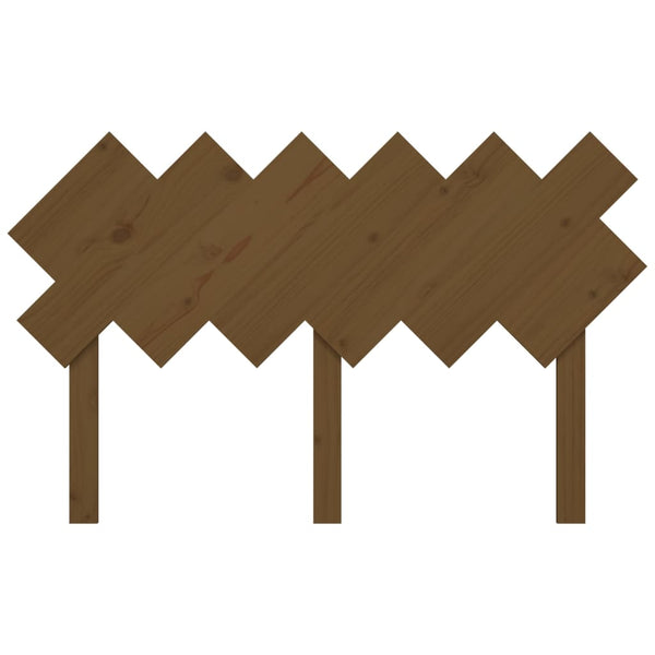 vidaXL Tête de lit Bois de pin massif marron miel 132x3x81 cm