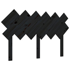 vidaXL Tête de lit Noir 132x3x81 cm Bois de pin massif
