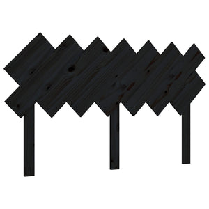 vidaXL Tête de lit noir 141x3x80,5 cm Bois de pin massif