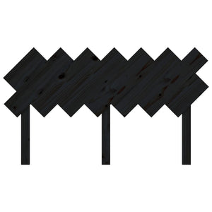vidaXL Tête de lit noir 141x3x80,5 cm Bois de pin massif
