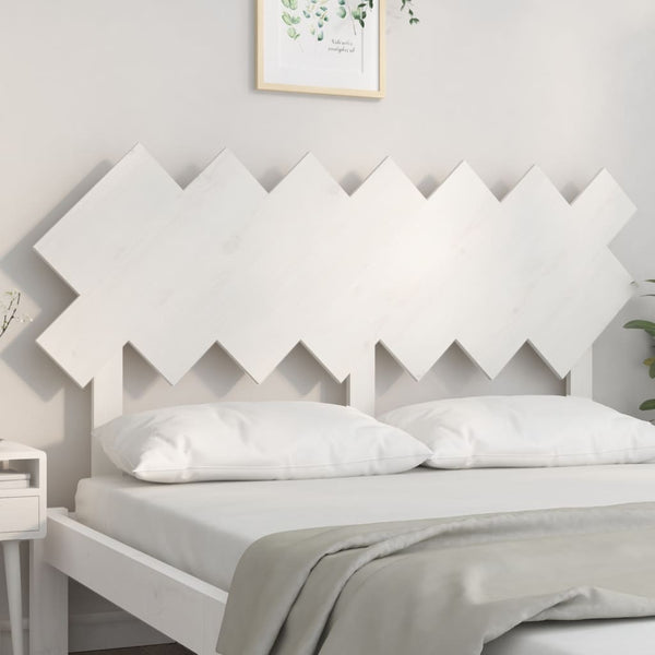 Weißes Bett Kopfteil 151,5 cm Kiefer Massivholz