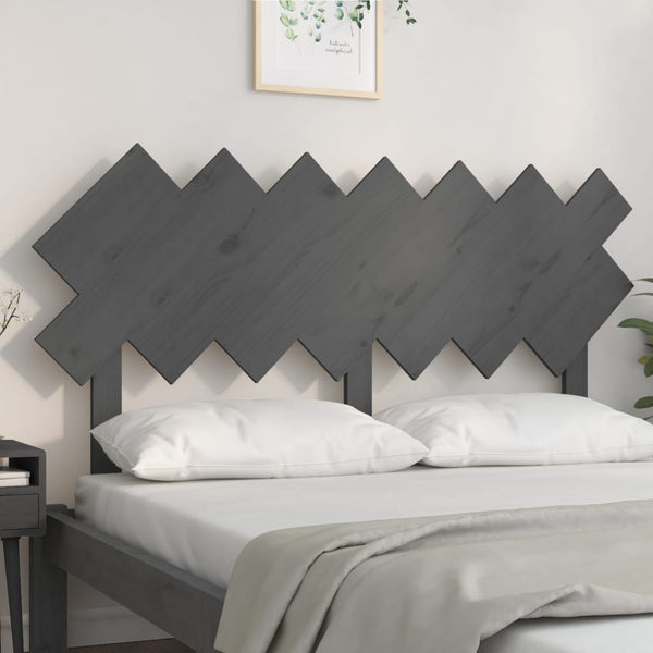 Graues Bett-Kopfteil 151,5 cm Kiefer Massivholz