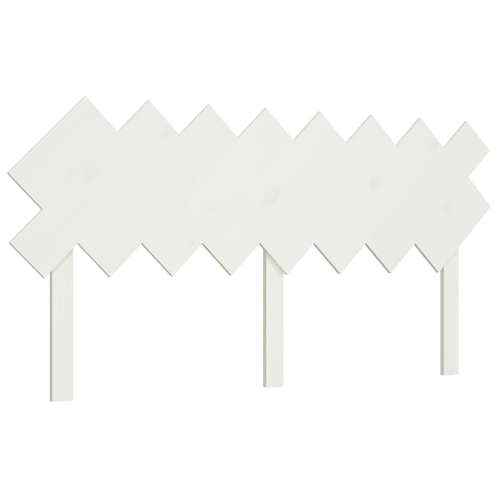 Weißes Bettkopfteil 160 cm Kiefer Massivholz