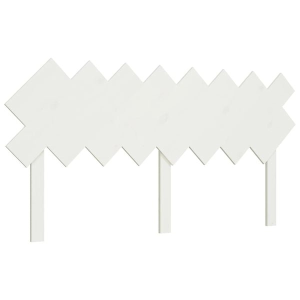 Weißes Bettkopfteil 160 cm Kiefer Massivholz
