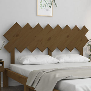 Honigbraunes Kiefer Massivholz Bettkopfteil 160 cm