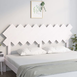 Weißes Bett Kopfteil 178 cm Kiefer Massivholz
