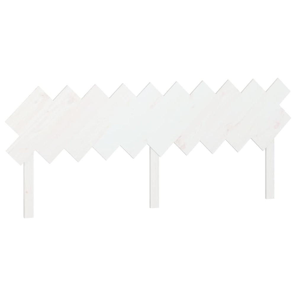 Weißes Bett Kopfteil 196cm Kiefer Massivholz