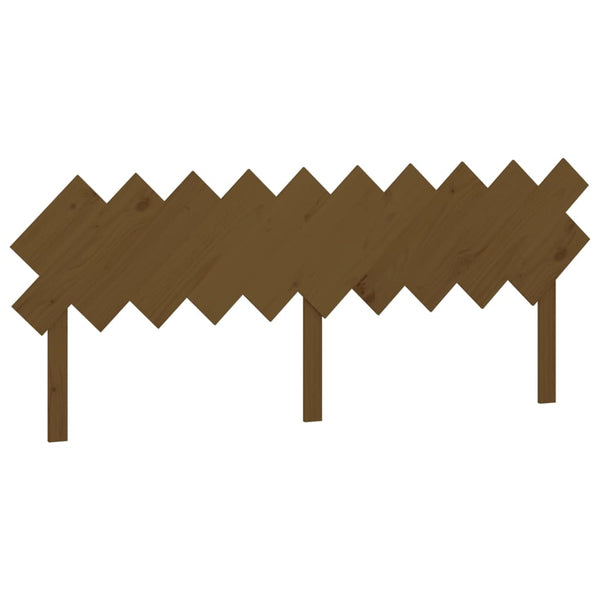 vidaXL Tête de lit Bois de pin massif Marron miel 196x3x80,5 cm