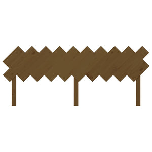 vidaXL Tête de lit Bois de pin massif Marron miel 196x3x80,5 cm
