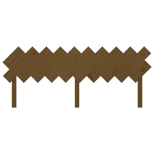 vidaXL Tête de lit Bois de pin massif Marron miel 196x3x80,5 cm