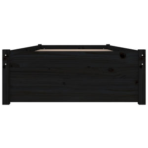 Bett mit Schubladen Schwarz 90x190 cm