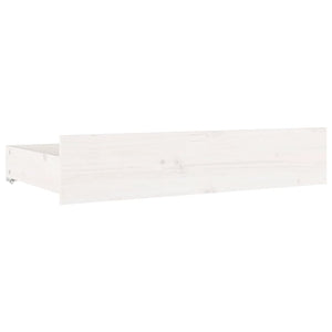 vidaXL Lit avec tiroirs Blanc 140x190 cm