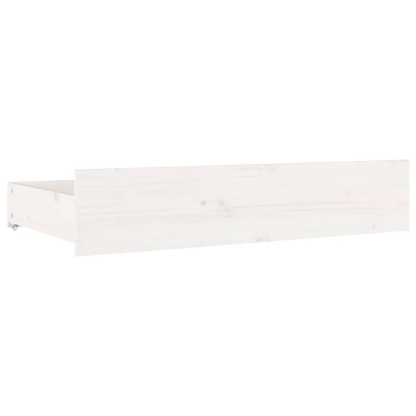 vidaXL Lit avec tiroirs Blanc 140x190 cm