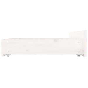 vidaXL Lit avec tiroirs Blanc 140x190 cm