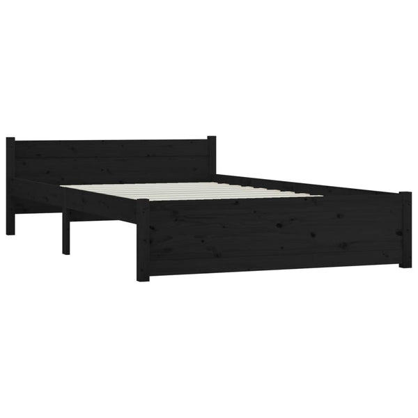 Bett mit Schubladen Schwarz 150x200 cm