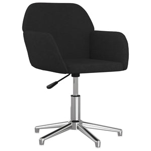 Esszimmerstühle 2 Stk. Drehbar Schwarz Stoff