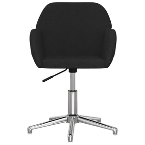 Esszimmerstühle 2 Stk. Drehbar Schwarz Stoff