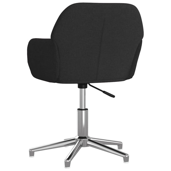 Esszimmerstühle 2 Stk. Drehbar Schwarz Stoff