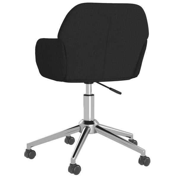 Esszimmerstühle 2 Stk. Drehbar Schwarz Stoff