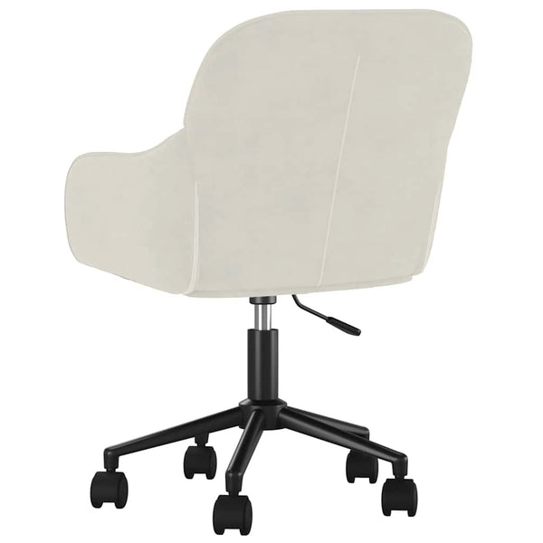 Esszimmerstühle 2 Stk. Drehbar Creme Samt
