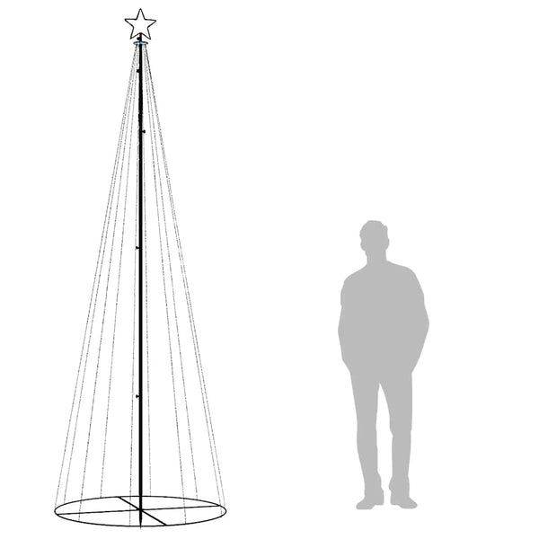 LED Weihnachtsbaum Kegel Kaltweiß 300cm