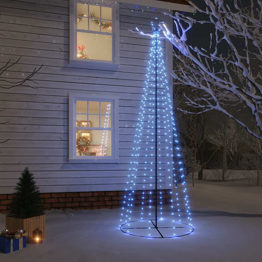 LED Weihnachtsbaum Kegel Blau 300cm