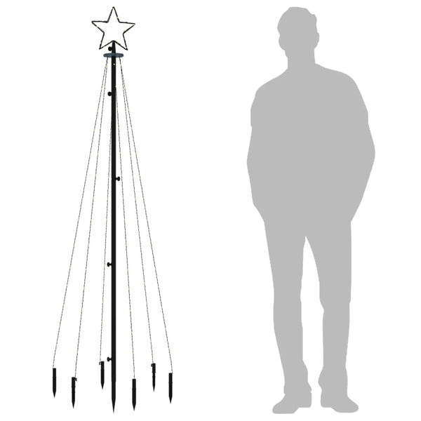 LED Weihnachtsbaum Kaltweiß 180cm