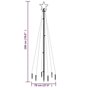 LED Weihnachtsbaum Blau 180cm