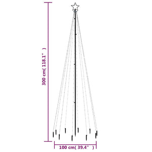 LED Weihnachtsbaum Mehrfarbig 300cm