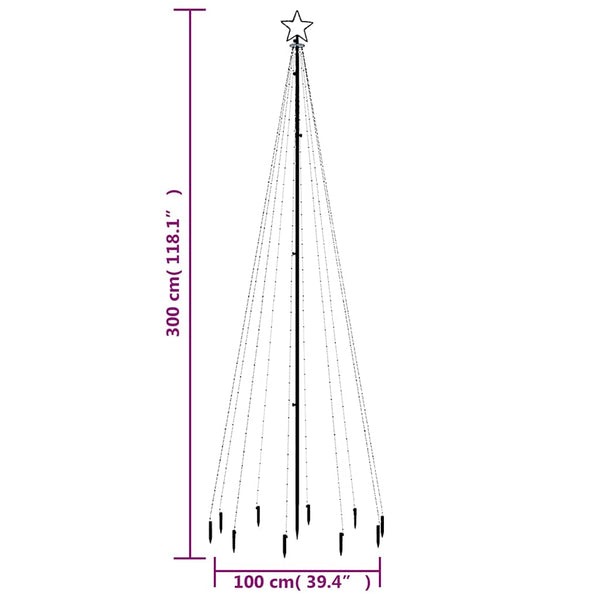 LED Weihnachtsbaum Mehrfarbig 300cm