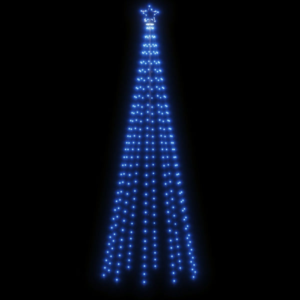 LED Weihnachtsbaum Blau 300cm mit Erdspießen