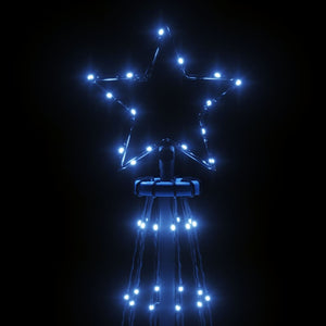 LED Weihnachtsbaum Blau 300cm mit Erdspießen