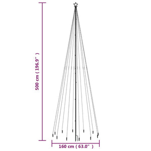 LED Weihnachtsbaum Kaltweiß 500cm