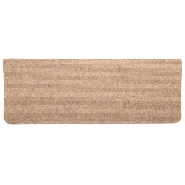 Selbstklebende Stufenmatten Beige, 15er Set