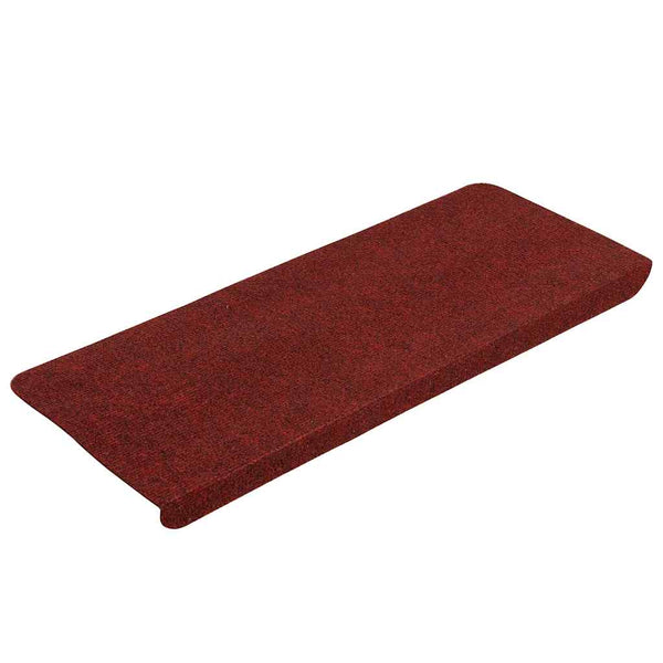 Selbstklebende Stufenmatten Rot, 15er Set