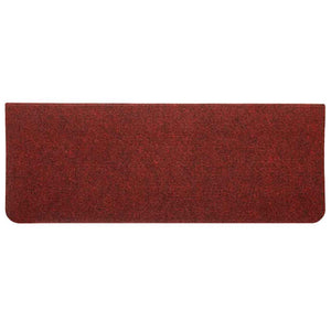 Selbstklebende Stufenmatten Rot, 15er Set
