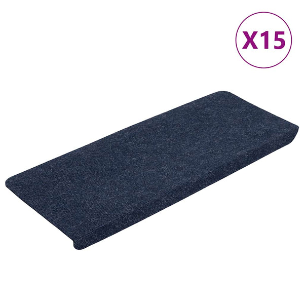 Selbstklebende Stufenmatten Blau, 15er Set