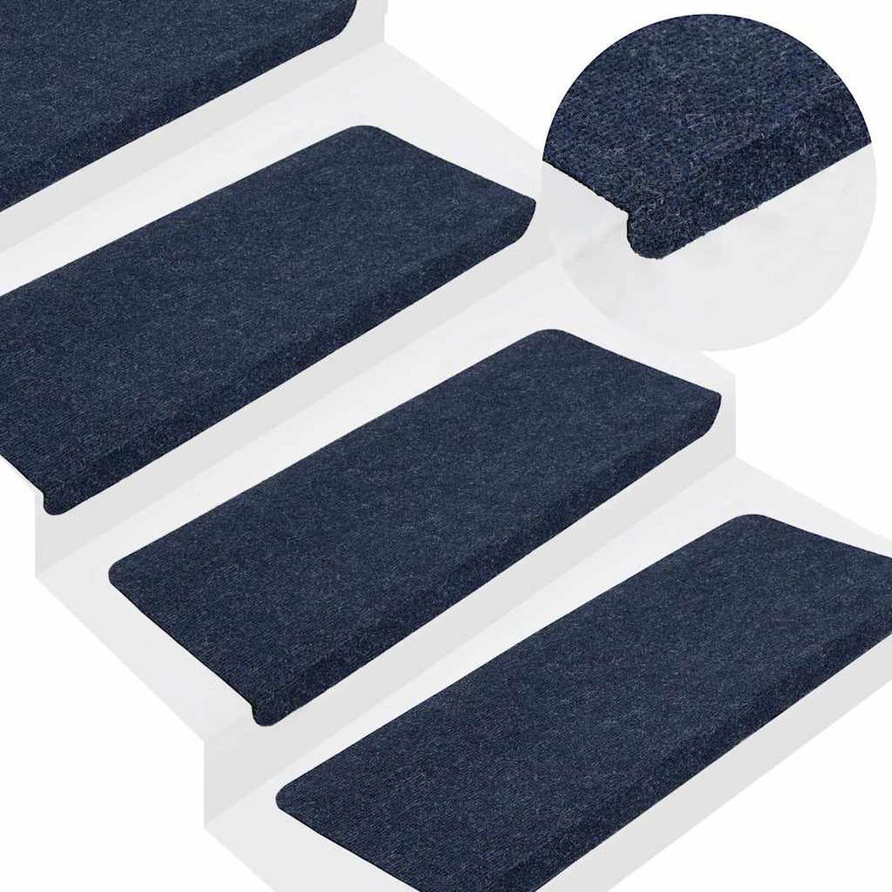 Selbstklebende Stufenmatten Blau, 15er Set