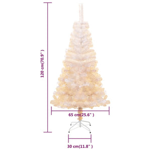 Weihnachtsbaum Künstlich Weiß Schillernd 120cm