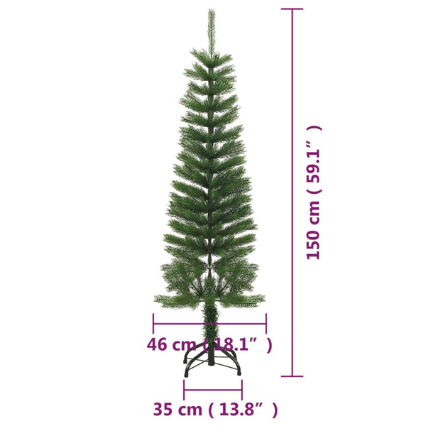 Schlanker künstlicher Weihnachtsbaum 150cm