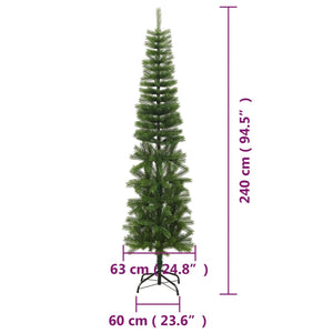 Schlanker künstlicher Weihnachtsbaum 240 cm