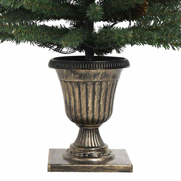 LED-Weihnachtsbaum Set mit Kranz & Girlande