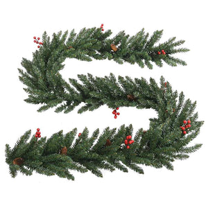 LED-Weihnachtsbaum Set mit Kranz & Girlande