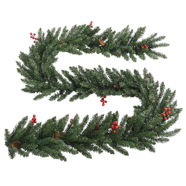 LED-Weihnachtsbaum Set mit Kranz & Girlande