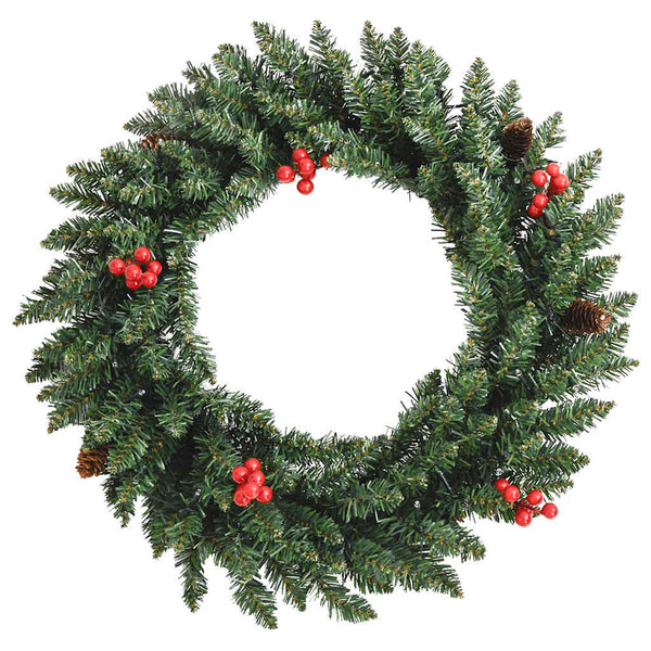 LED-Weihnachtsbaum Set mit Kranz & Girlande