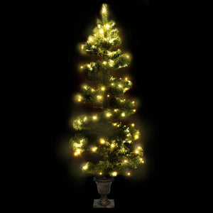 Spiral Weihnachtsbaum mit LED Grün 120cm