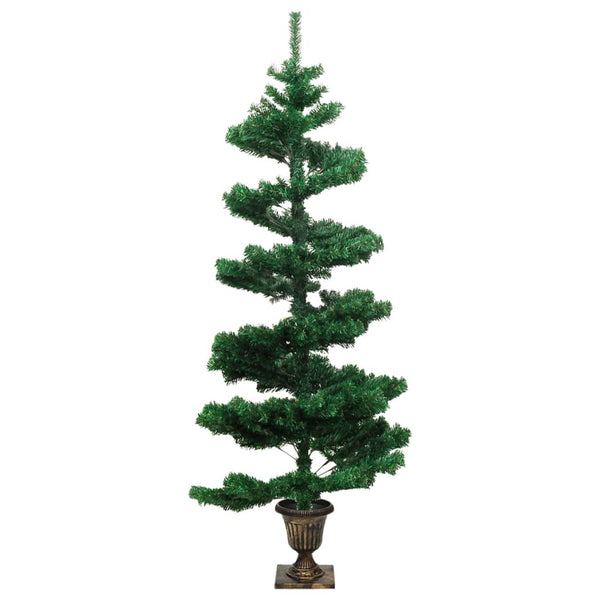 Spiral Weihnachtsbaum mit LED Grün 120cm